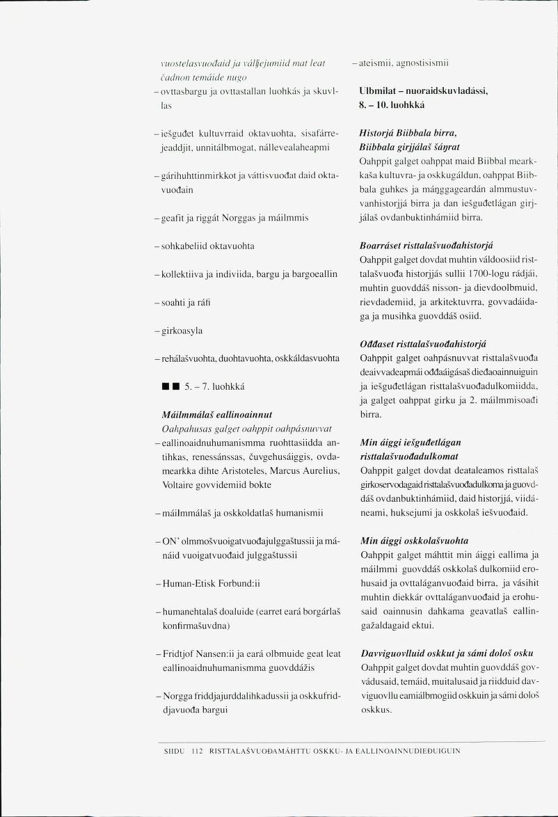 Skann 114 av Det samiske læreplanverket 1997 (L97S)