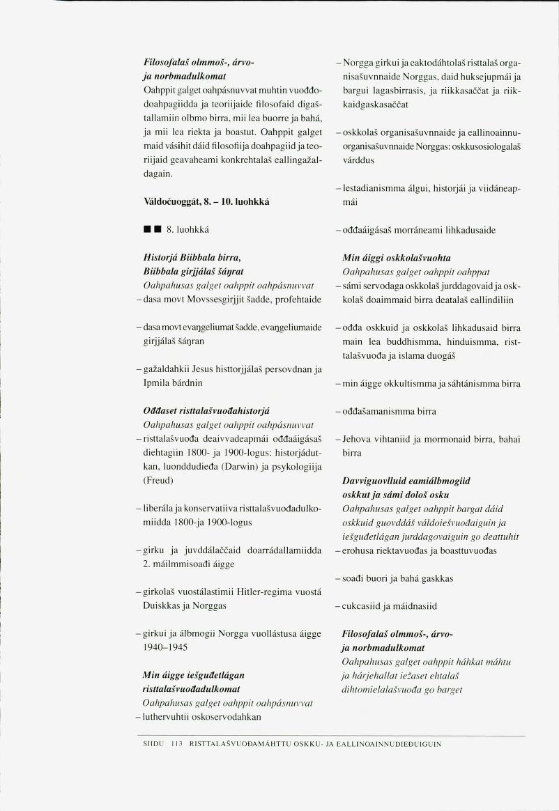 Skann 115 av Det samiske læreplanverket 1997 (L97S)