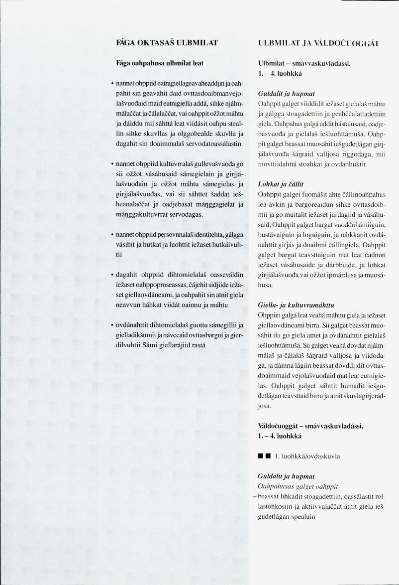 Skann 128 av Det samiske læreplanverket 1997 (L97S)