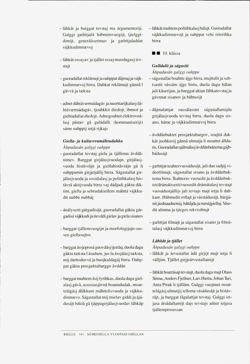 Skann 163 av Det samiske læreplanverket 1997 (L97S)