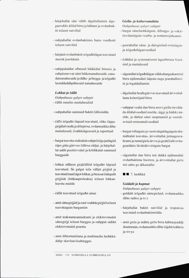 Skann 176 av Det samiske læreplanverket 1997 (L97S)