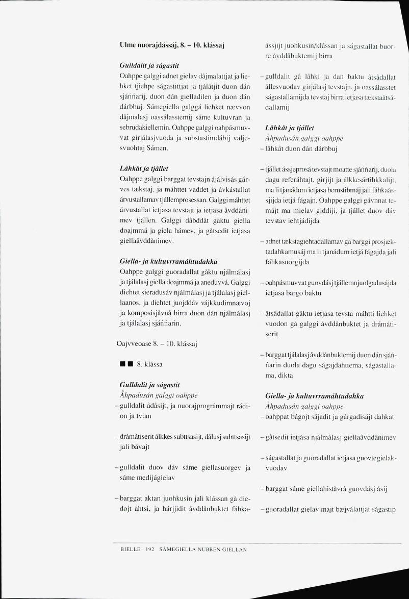 Skann 194 av Det samiske læreplanverket 1997 (L97S)