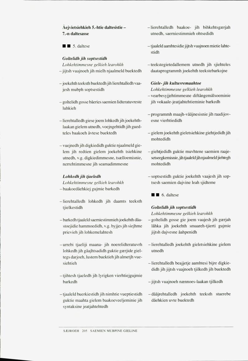 Skann 207 av Det samiske læreplanverket 1997 (L97S)