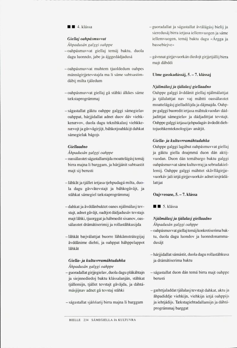 Skann 236 av Det samiske læreplanverket 1997 (L97S)