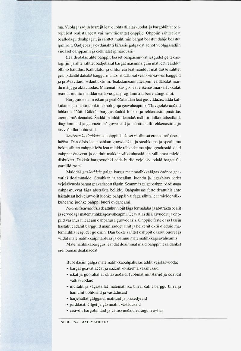 Skann 249 av Det samiske læreplanverket 1997 (L97S)