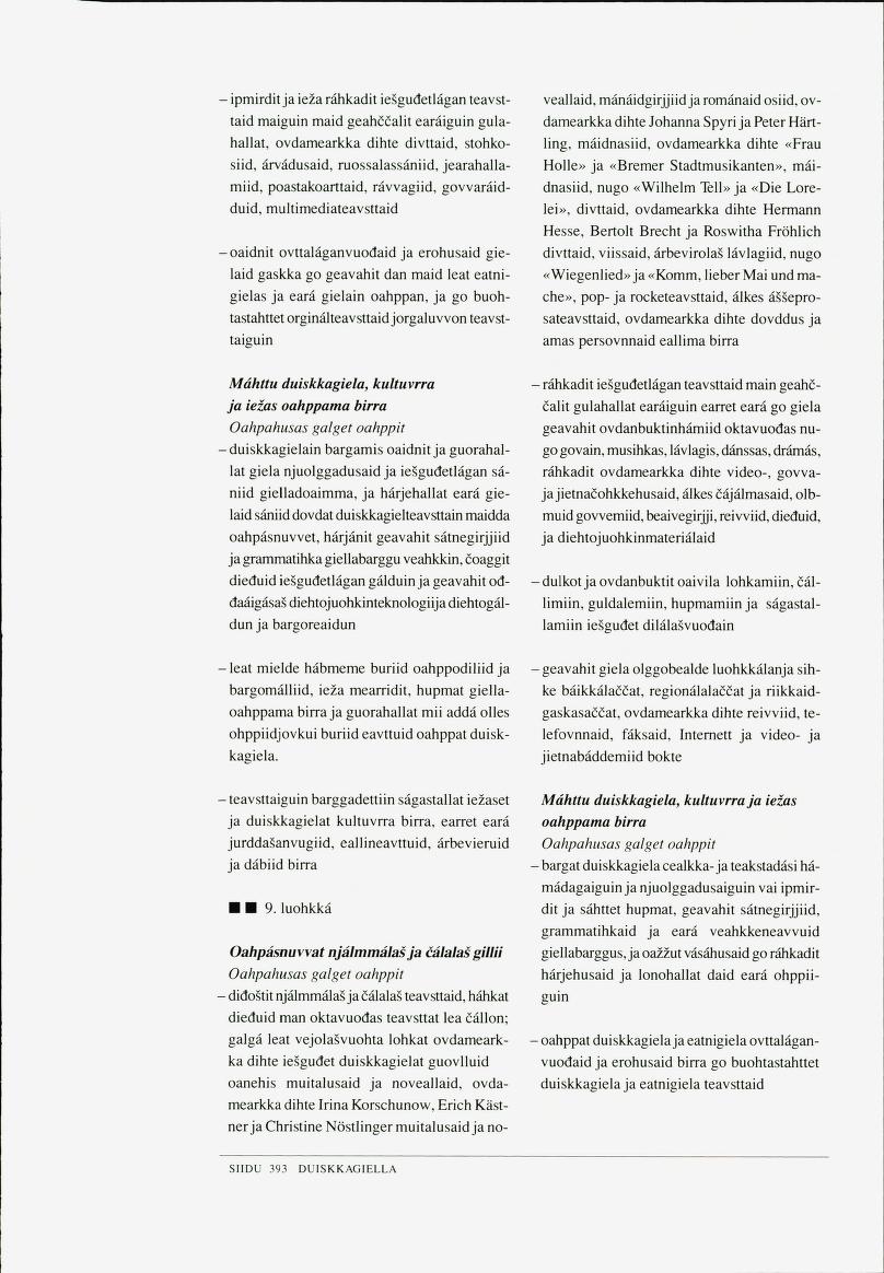 Skann 395 av Det samiske læreplanverket 1997 (L97S)