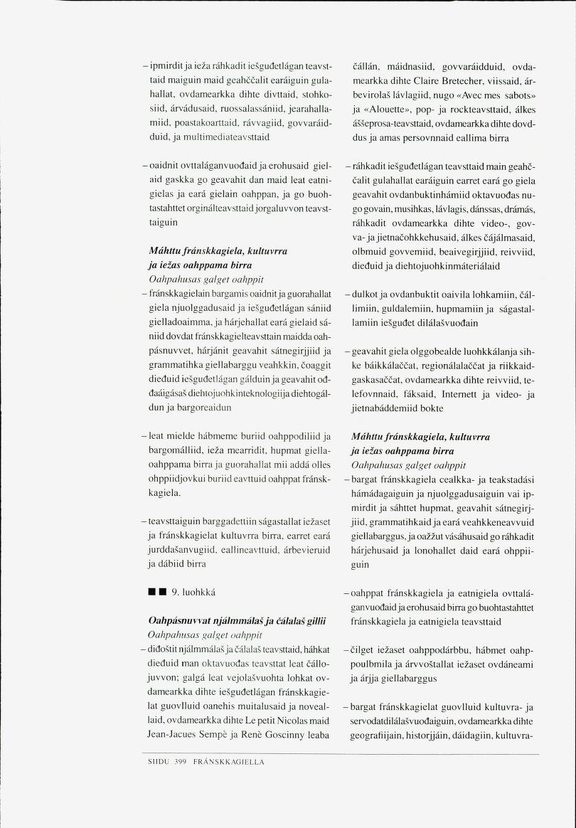 Skann 401 av Det samiske læreplanverket 1997 (L97S)