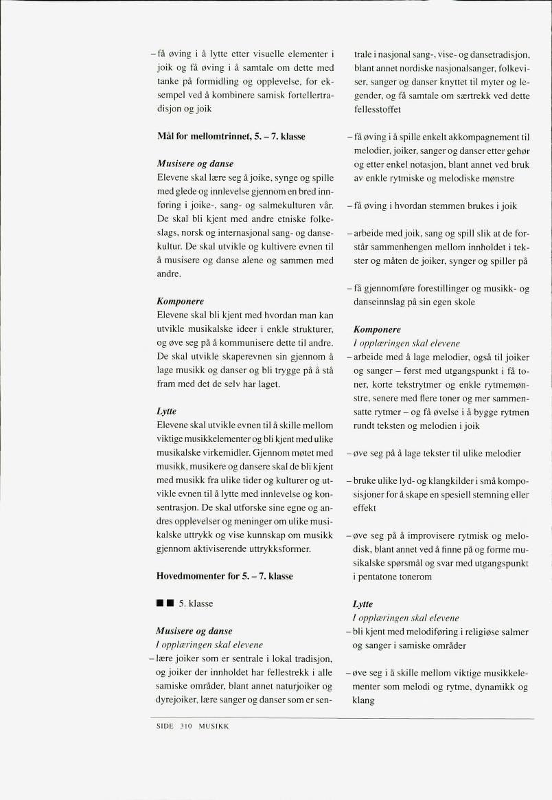 Skann 605 av Det samiske læreplanverket 1997 (L97S)