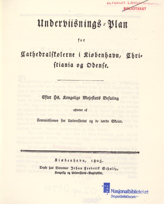 Skann 5 av Undervisningsplan for kathedralskolerne 1805