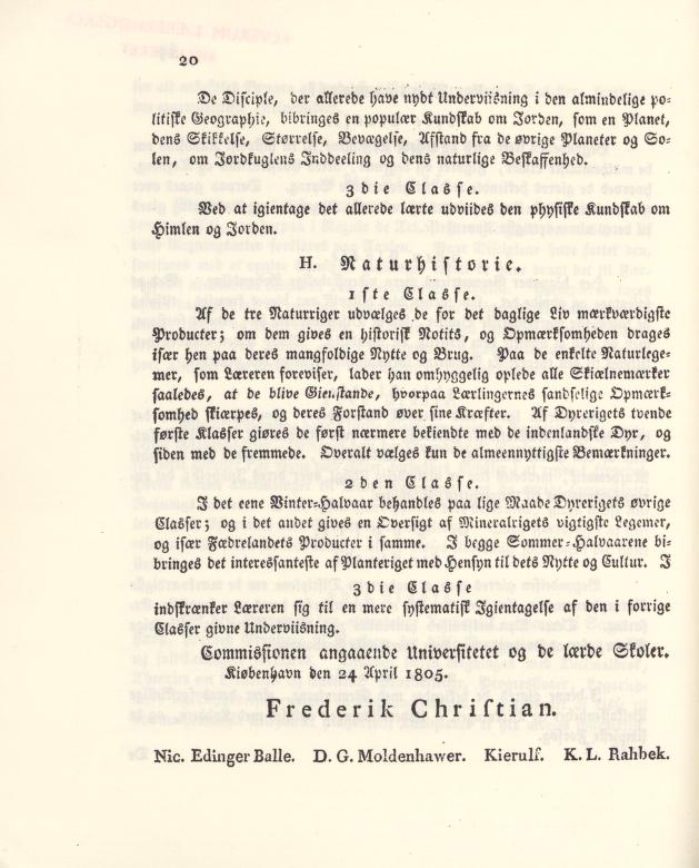 Skann 24 av Undervisningsplan for kathedralskolerne 1805