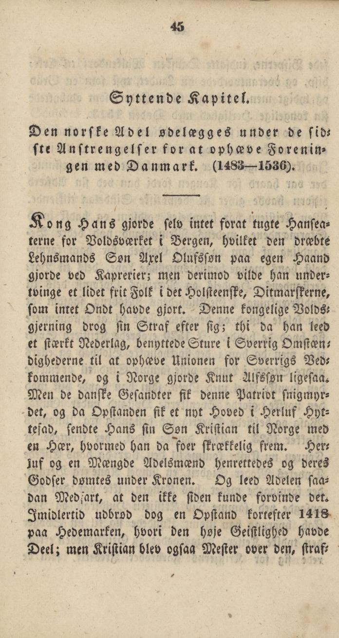 Skann 47 av Udtog af Norges Historie : Til Brug i Borger- og Almueskoler (1836)
