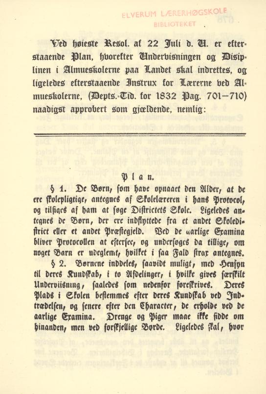 Skann 5 av Plan for almueskolene på landet 1834