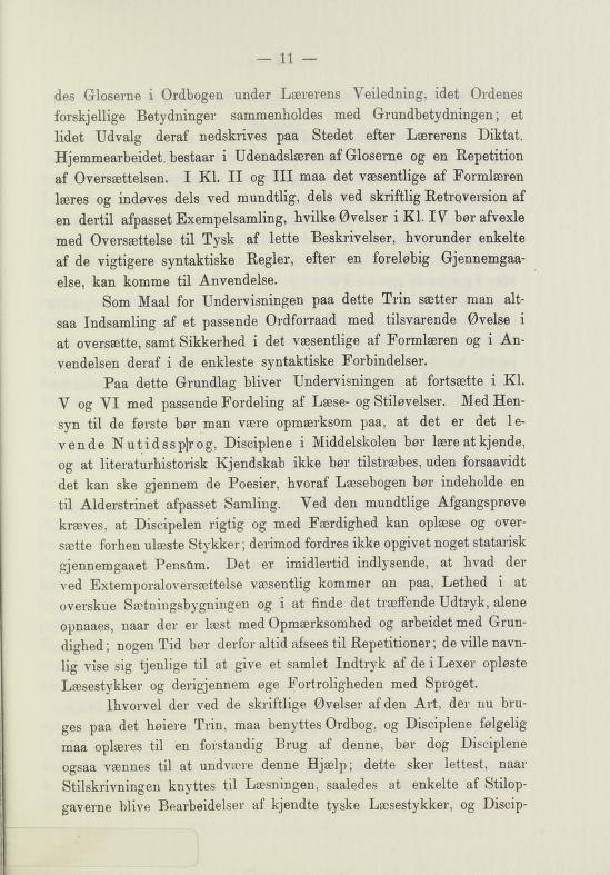 Skann 13 av Undervisningsplan for middelskolerne og gymnasierne 1885