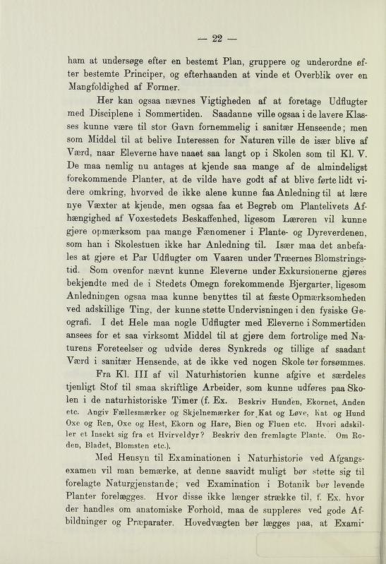 Skann 24 av Undervisningsplan for middelskolerne og gymnasierne 1885