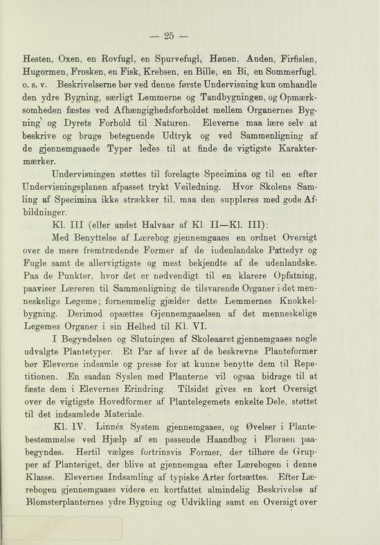 Skann 27 av Undervisningsplan for middelskolerne og gymnasierne 1885