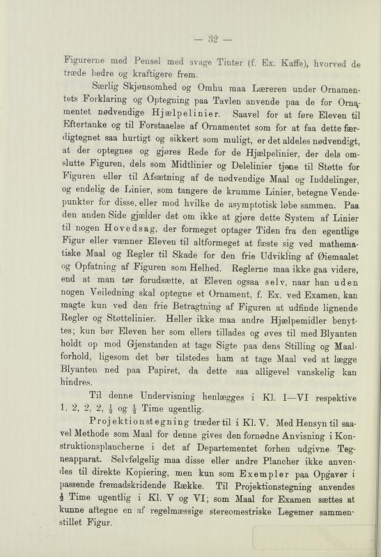 Skann 34 av Undervisningsplan for middelskolerne og gymnasierne 1885