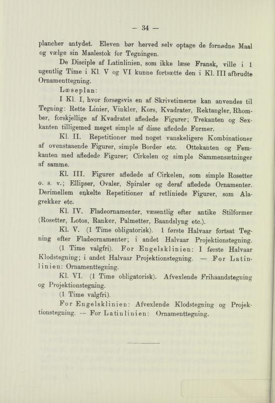 Skann 36 av Undervisningsplan for middelskolerne og gymnasierne 1885