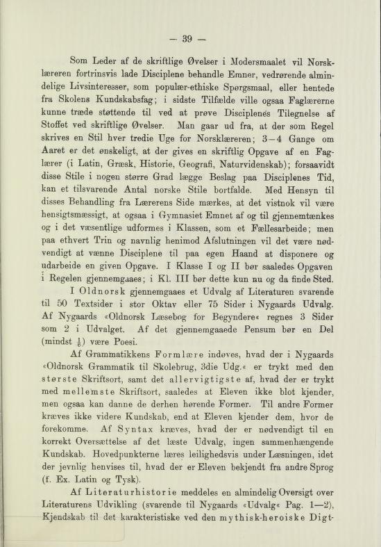 Skann 41 av Undervisningsplan for middelskolerne og gymnasierne 1885