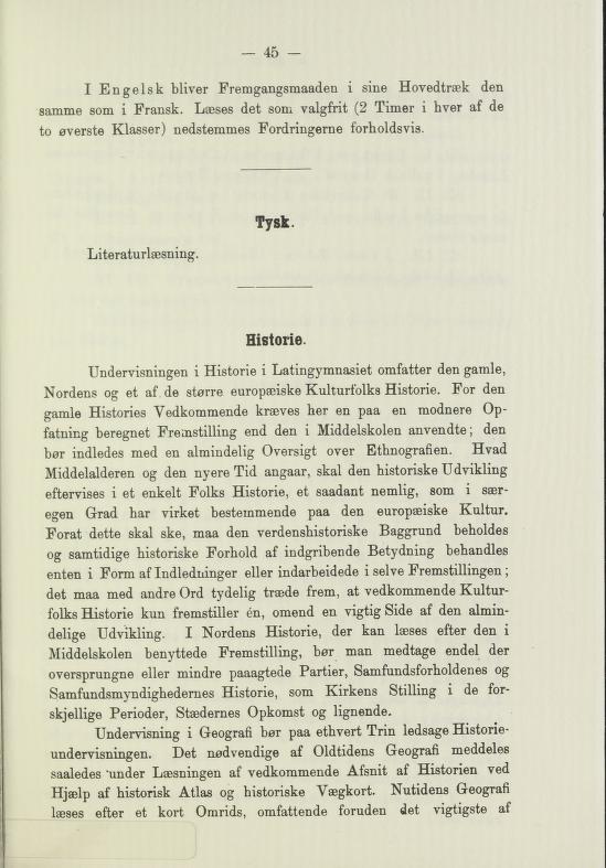 Skann 47 av Undervisningsplan for middelskolerne og gymnasierne 1885