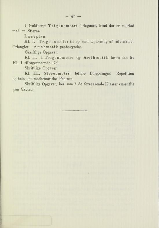 Skann 49 av Undervisningsplan for middelskolerne og gymnasierne 1885