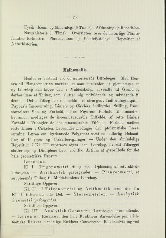 Skann 55 av Undervisningsplan for middelskolerne og gymnasierne 1885