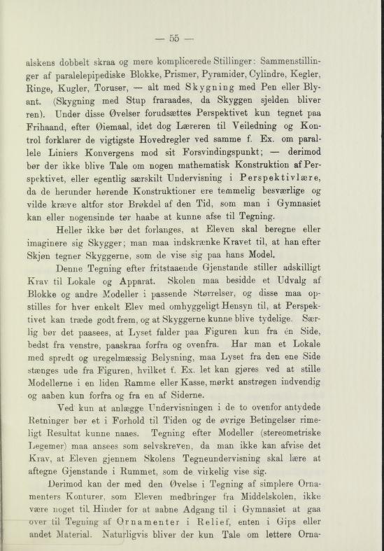 Skann 57 av Undervisningsplan for middelskolerne og gymnasierne 1885