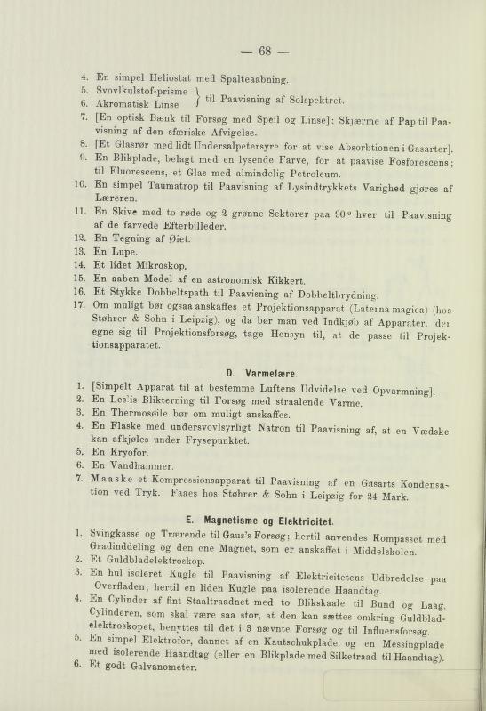 Skann 70 av Undervisningsplan for middelskolerne og gymnasierne 1885