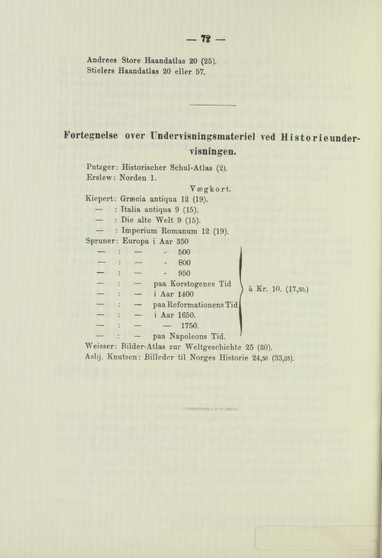 Skann 74 av Undervisningsplan for middelskolerne og gymnasierne 1885