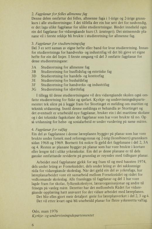 Skann 8 av R76 · Generell del · Nynorsk 1976