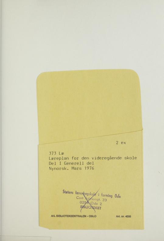 Skann 59 av R76 · Generell del · Nynorsk 1976