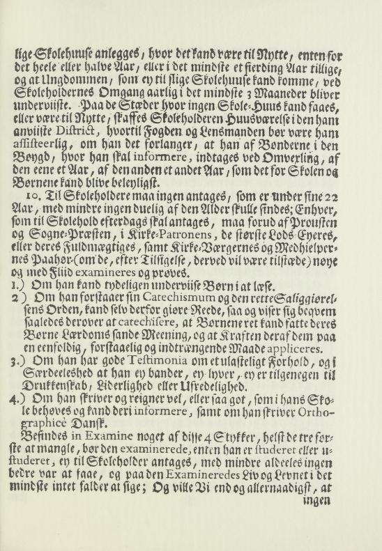 Skann 9 av Forordning om skolene på landet 1739