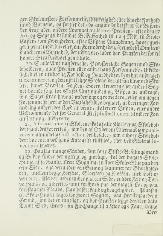 Skann 14 av Forordning om skolene på landet 1739