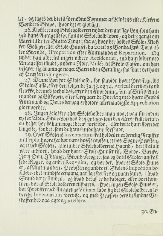 Skann 16 av Forordning om skolene på landet 1739