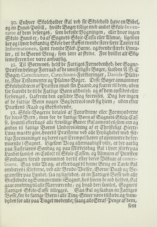 Skann 17 av Forordning om skolene på landet 1739