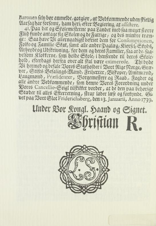 Skann 22 av Forordning om skolene på landet 1739