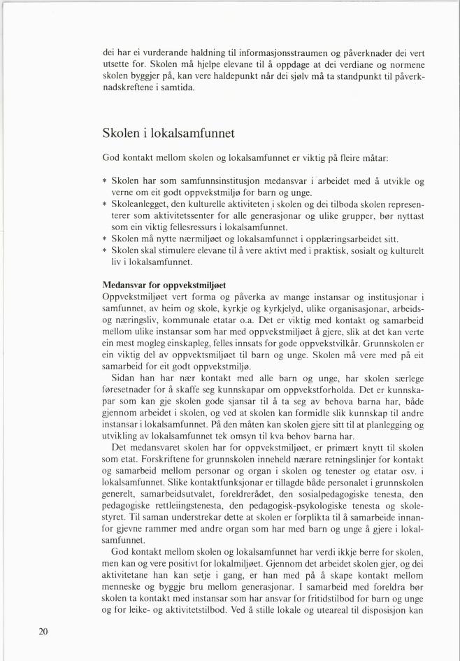 Skann 22 av Mønsterplanen 1985 · nynorsk