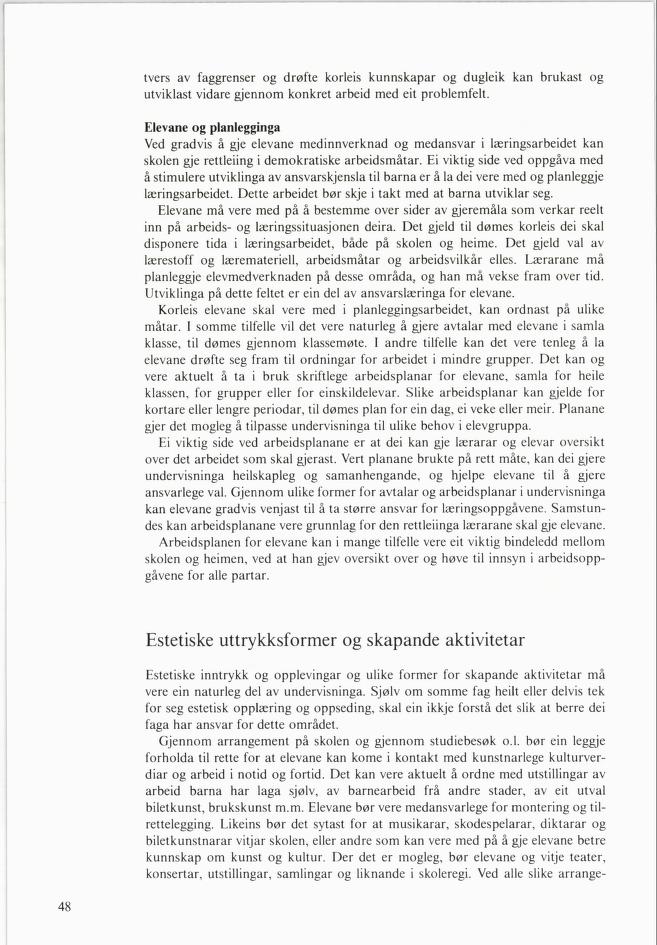 Skann 50 av Mønsterplanen 1985 · nynorsk