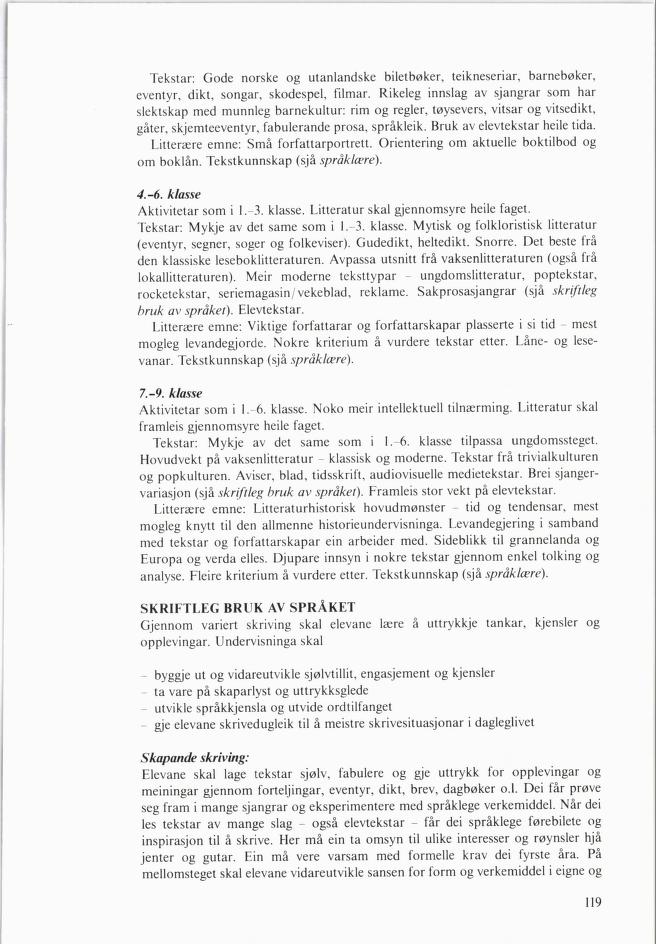 Skann 121 av Mønsterplanen 1985 · nynorsk