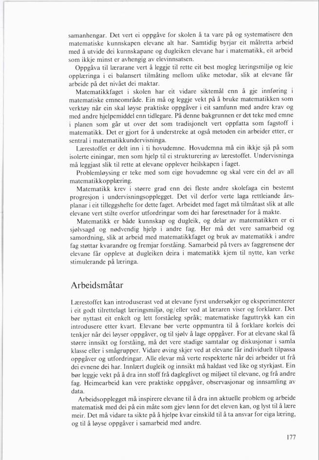 Skann 179 av Mønsterplanen 1985 · nynorsk