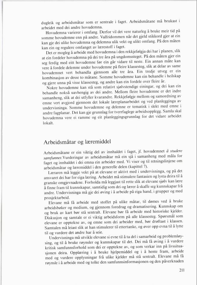 Skann 213 av Mønsterplanen 1985 · nynorsk