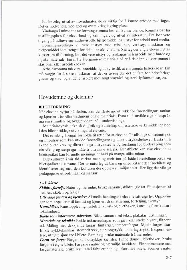 Skann 249 av Mønsterplanen 1985 · nynorsk