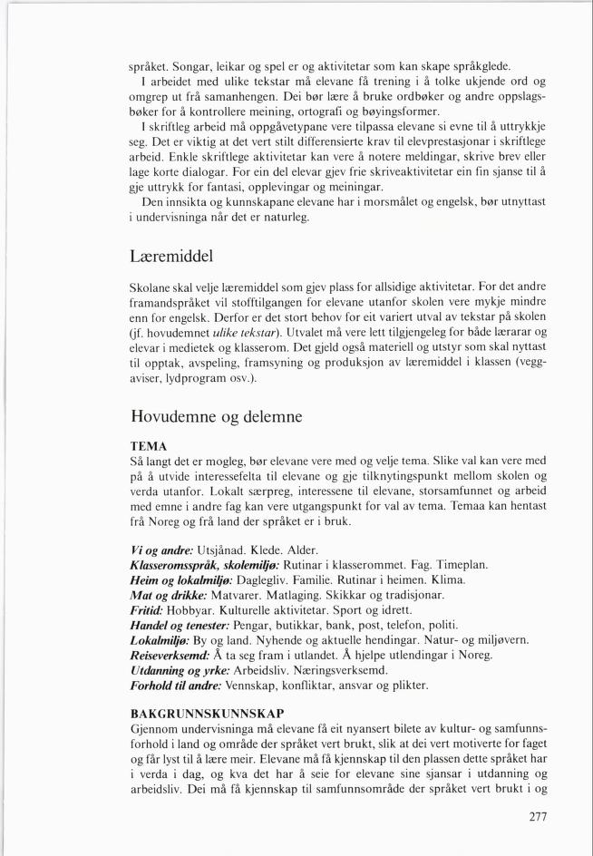 Skann 279 av Mønsterplanen 1985 · nynorsk