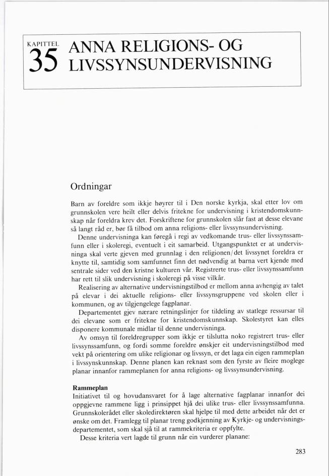 Skann 285 av Mønsterplanen 1985 · nynorsk
