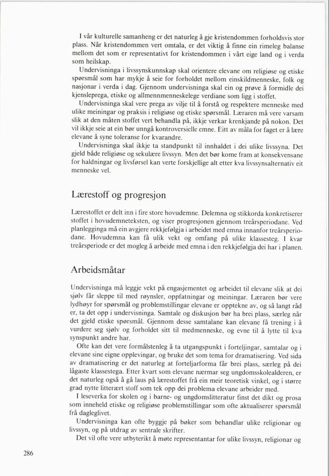 Skann 288 av Mønsterplanen 1985 · nynorsk