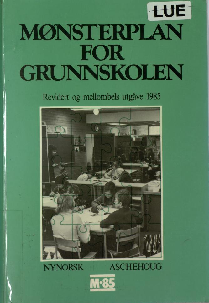 Skann 1 av Mønsterplanen 1985 · nynorsk