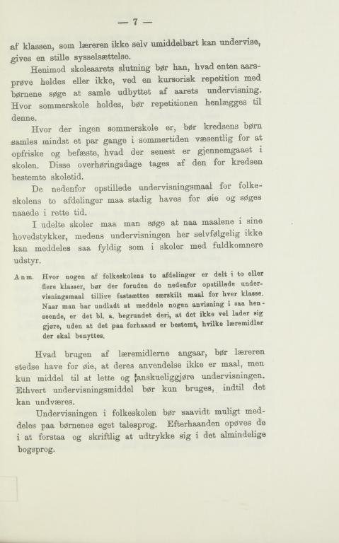 Skann 7 av Udkast til skoleplan for folkeskolene 1889