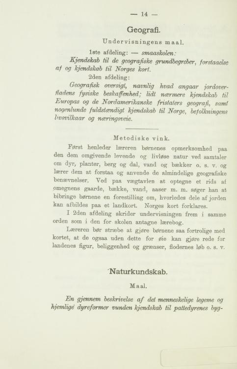 Skann 14 av Udkast til skoleplan for folkeskolene 1889