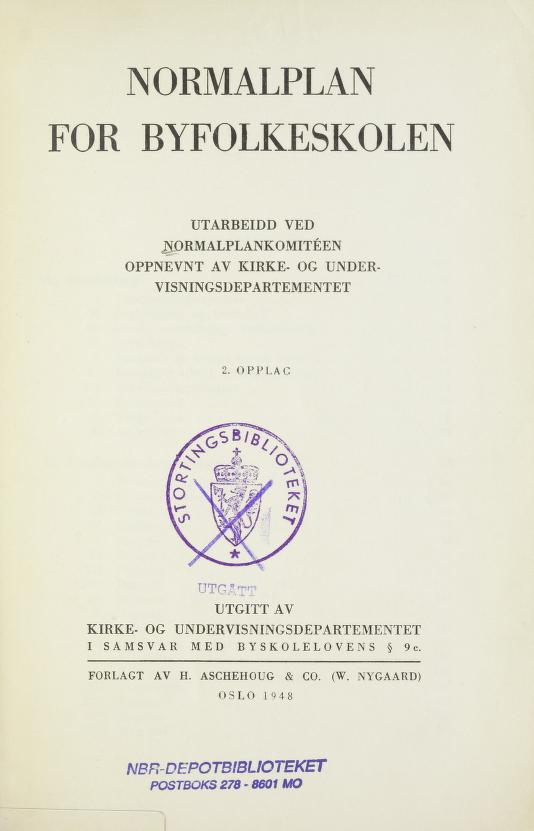 Skann 3 av Normalplanen 1939 · 1948-vitne