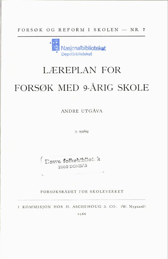 Skann 5 av Forsøksplanen 1960 · 2. utgåve 1966