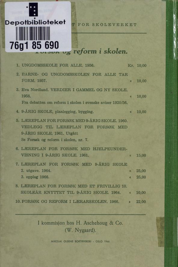 Skann 348 av Forsøksplanen 1960 · 2. utgåve 1966